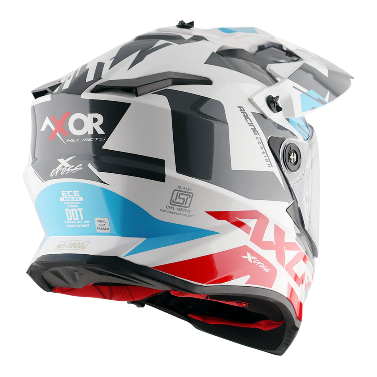 Axor X-Cross Adventure Dual Sport Helmet + FREE Dark Visor & Pinlock Insert