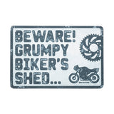 Oxford Metal Workshop Shed Garage Sign - The Perfect Gift for a Biker
