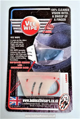 Bob Heath Vee Wipe Motorcycle Helmet Visor Rain Finger Wipe