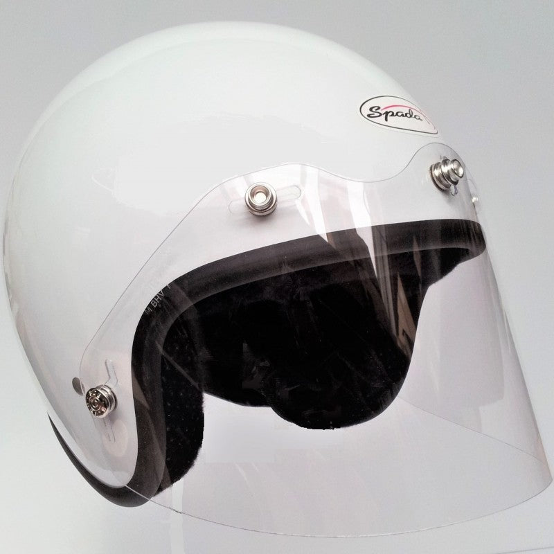 Bob Heath Wrap Round Visor for Open Face Helmets ARC001- Clear