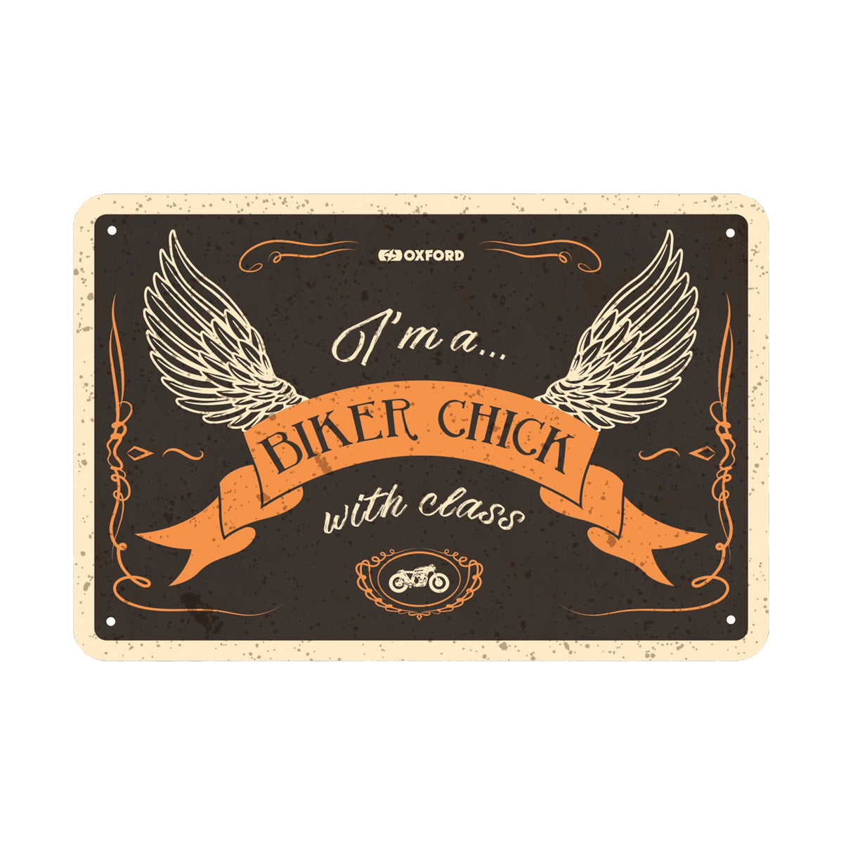 Oxford Metal Workshop Shed Garage Sign - The Perfect Gift for a Biker