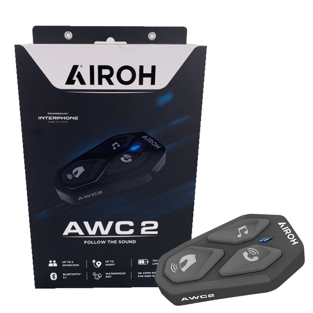 Airoh AWC2 Bluetooth Intercom Helmet Communication System