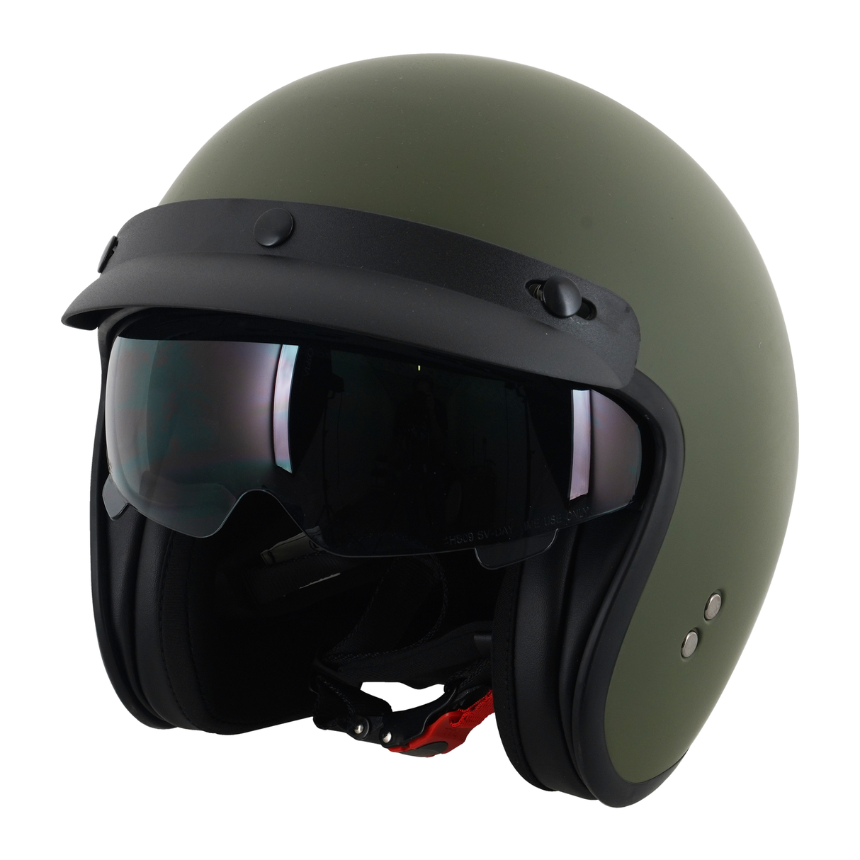 MIDA MV-7 Open Face Motorcycle Helmet with Peak