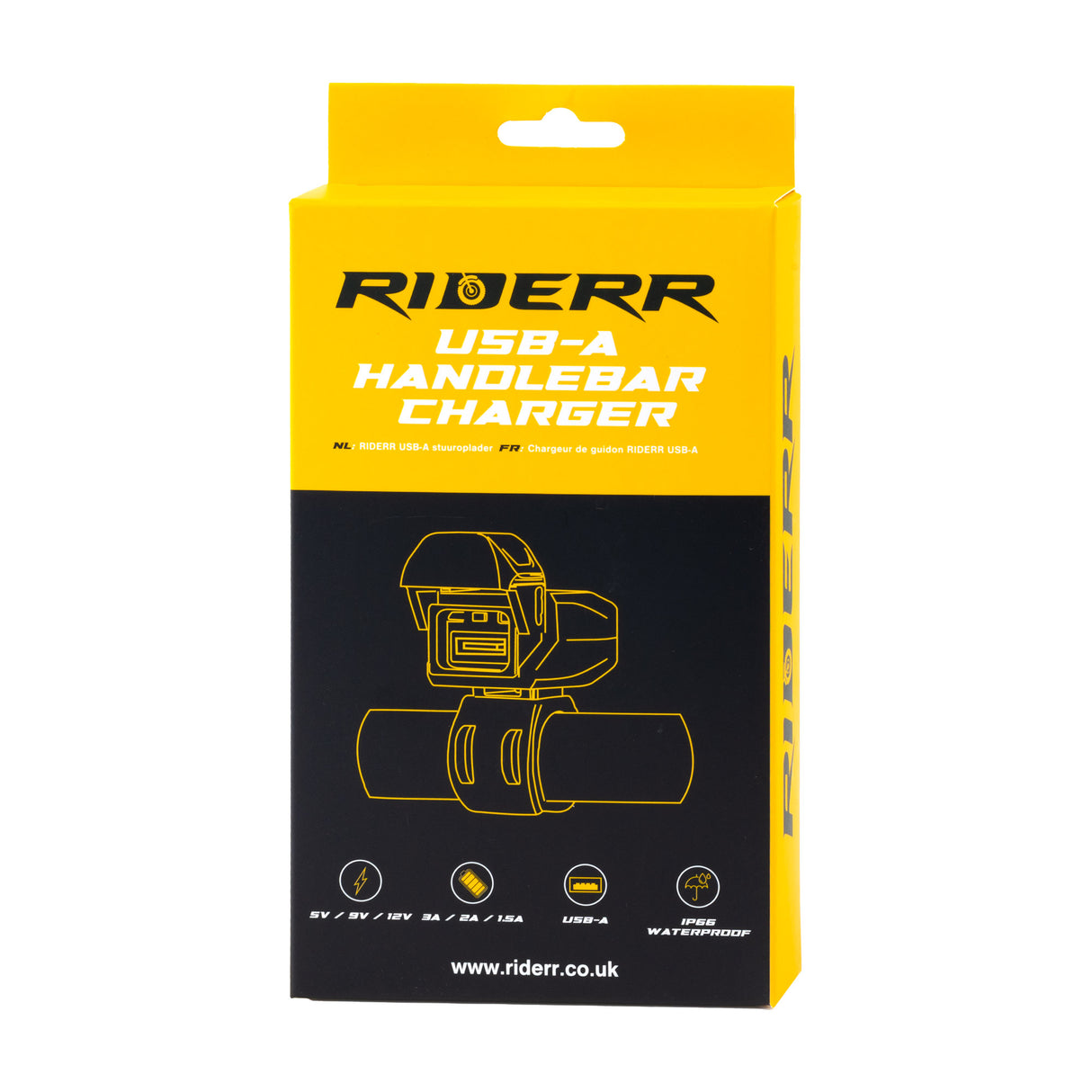 Riderr USB Motorcycle Handlebar Charger