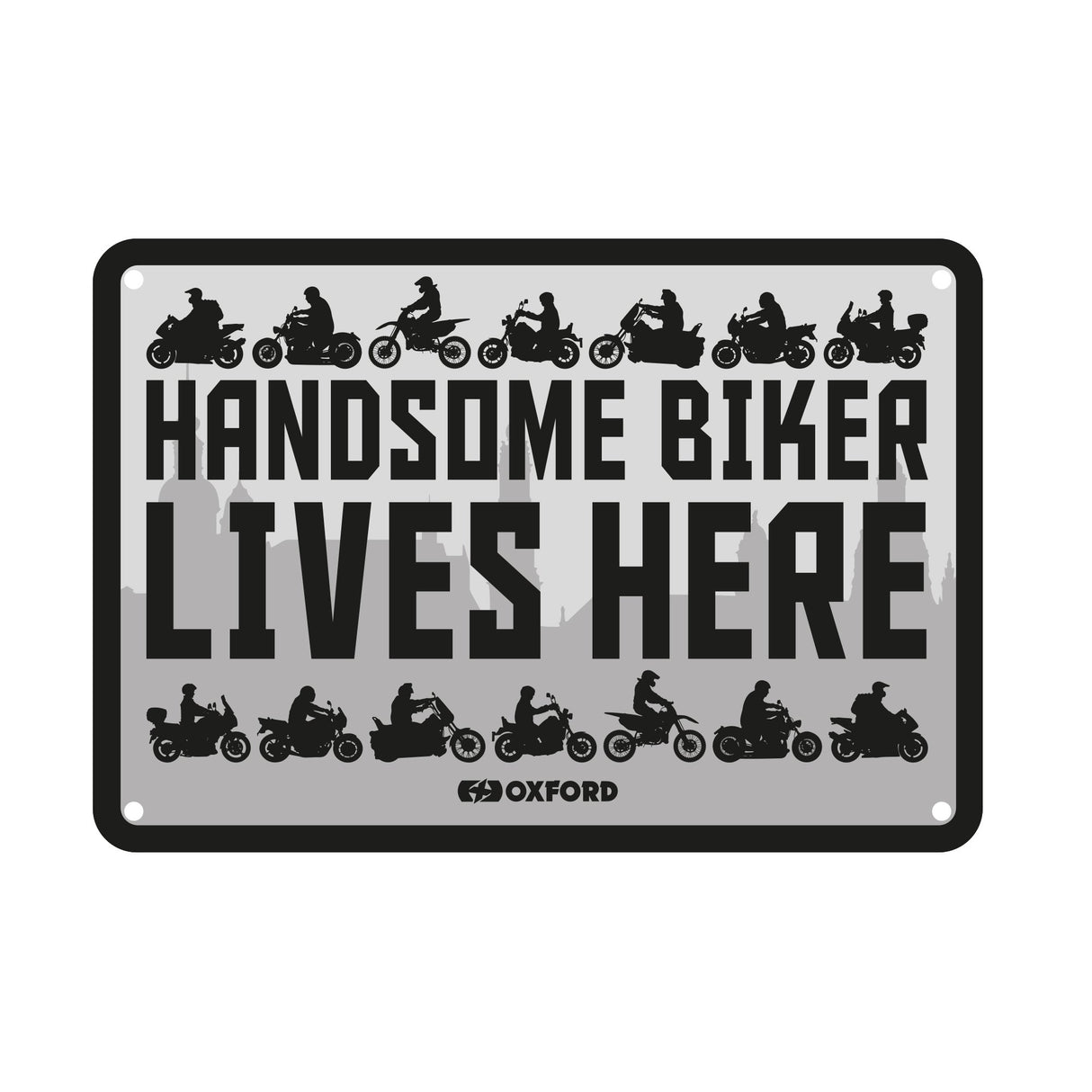 Oxford Metal Workshop Shed Garage Sign - The Perfect Gift for a Biker