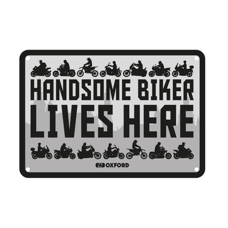 Oxford Metal Workshop Shed Garage Sign - The Perfect Gift for a Biker