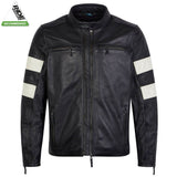 Spada Hanzo Black & Ivory Leather Jacket