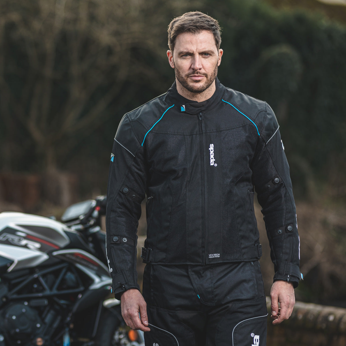 Spada Air Pro Season CE Summer Vented Textile Jacket - Black