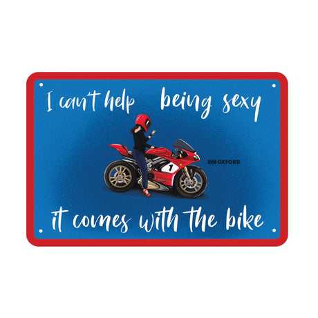 Oxford Metal Workshop Shed Garage Sign - The Perfect Gift for a Biker