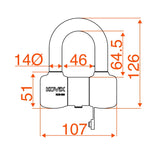 Kovix KUSC Mini Shackle U Lock