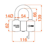 Kovix KUSC Mini Shackle U Lock with Alarm