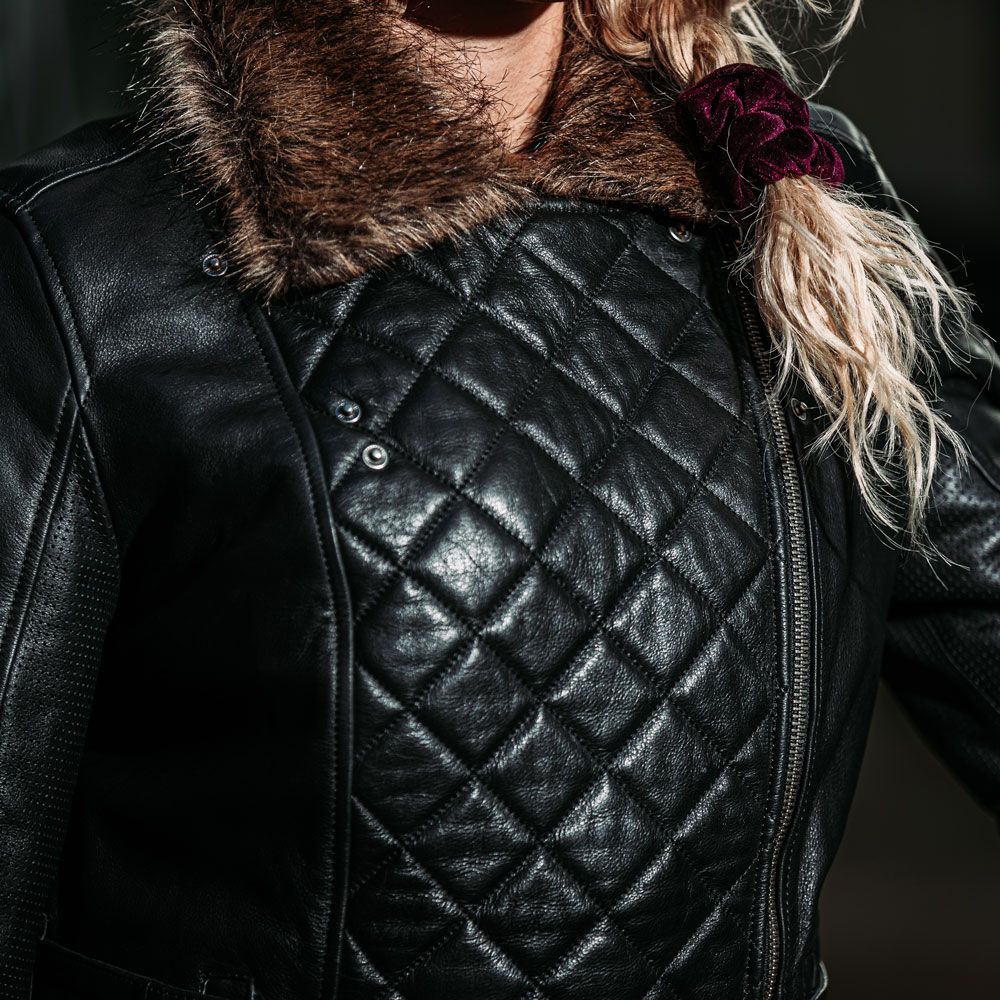 Spada Lancer Ladies Black Leather Jacket