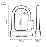 Oxford Grinder S1 Anti Angle Grinder Shackle U-Lock