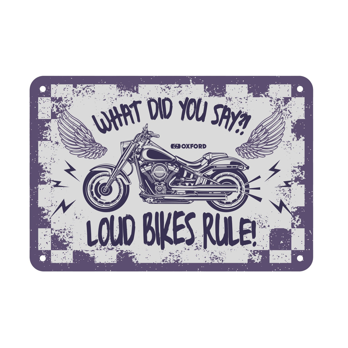 Oxford Metal Workshop Shed Garage Sign - The Perfect Gift for a Biker