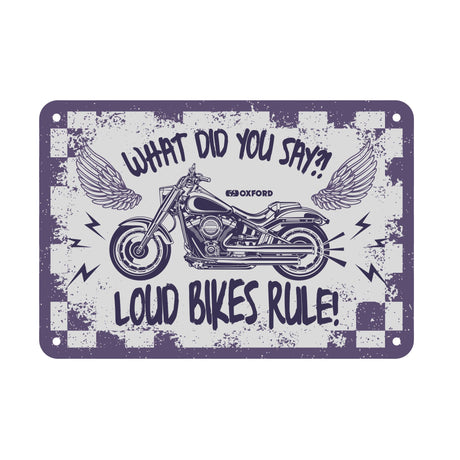 Oxford Metal Workshop Shed Garage Sign - The Perfect Gift for a Biker