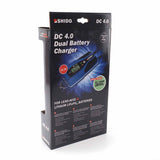 Shido DC4.0 Dual Battery Charger - 6/12v - 4amp for Lithium or Lead Acid