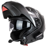 MIDA MV-5 Flip Front Helmet + Fitted Cardo Bluetooth Intercom System