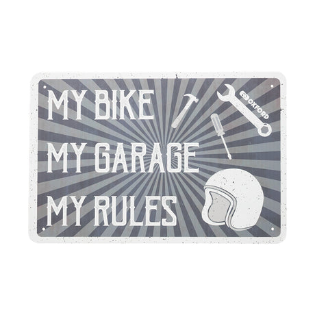 Oxford Metal Workshop Shed Garage Sign - The Perfect Gift for a Biker