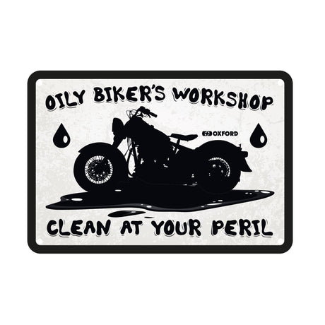 Oxford Metal Workshop Shed Garage Sign - The Perfect Gift for a Biker