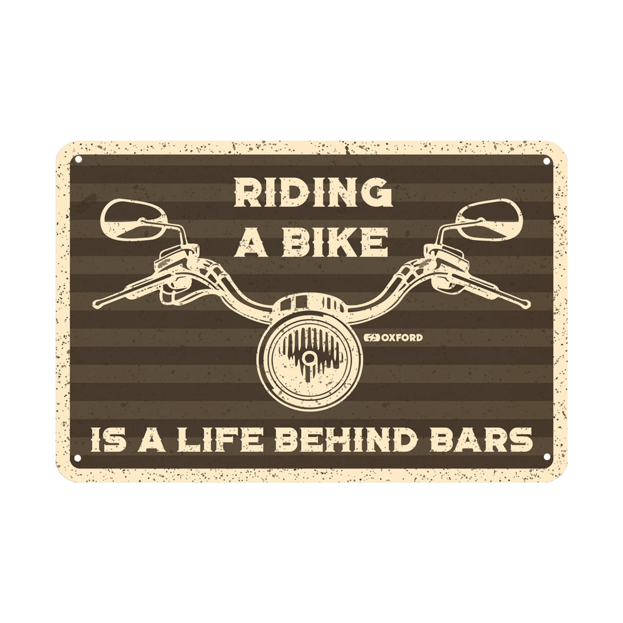 Oxford Metal Workshop Shed Garage Sign - The Perfect Gift for a Biker