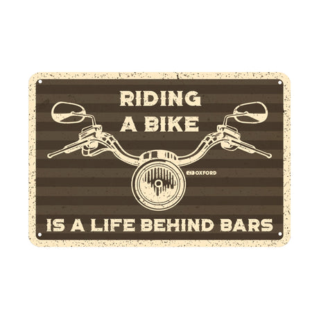 Oxford Metal Workshop Shed Garage Sign - The Perfect Gift for a Biker