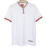 Sidi Official Casuals Regal Button Collar 100% Cotton Motorcycle T-shirt - White
