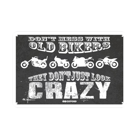 Oxford Metal Workshop Shed Garage Sign - The Perfect Gift for a Biker