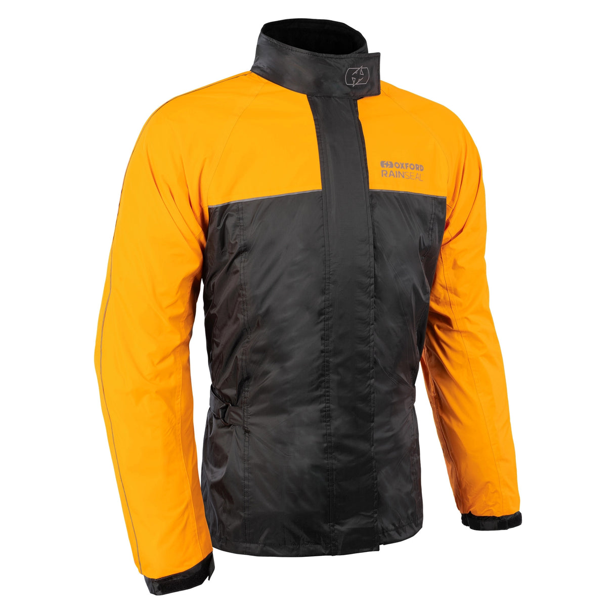 Oxford Rainseal Waterproof Over Jacket Black/Orange