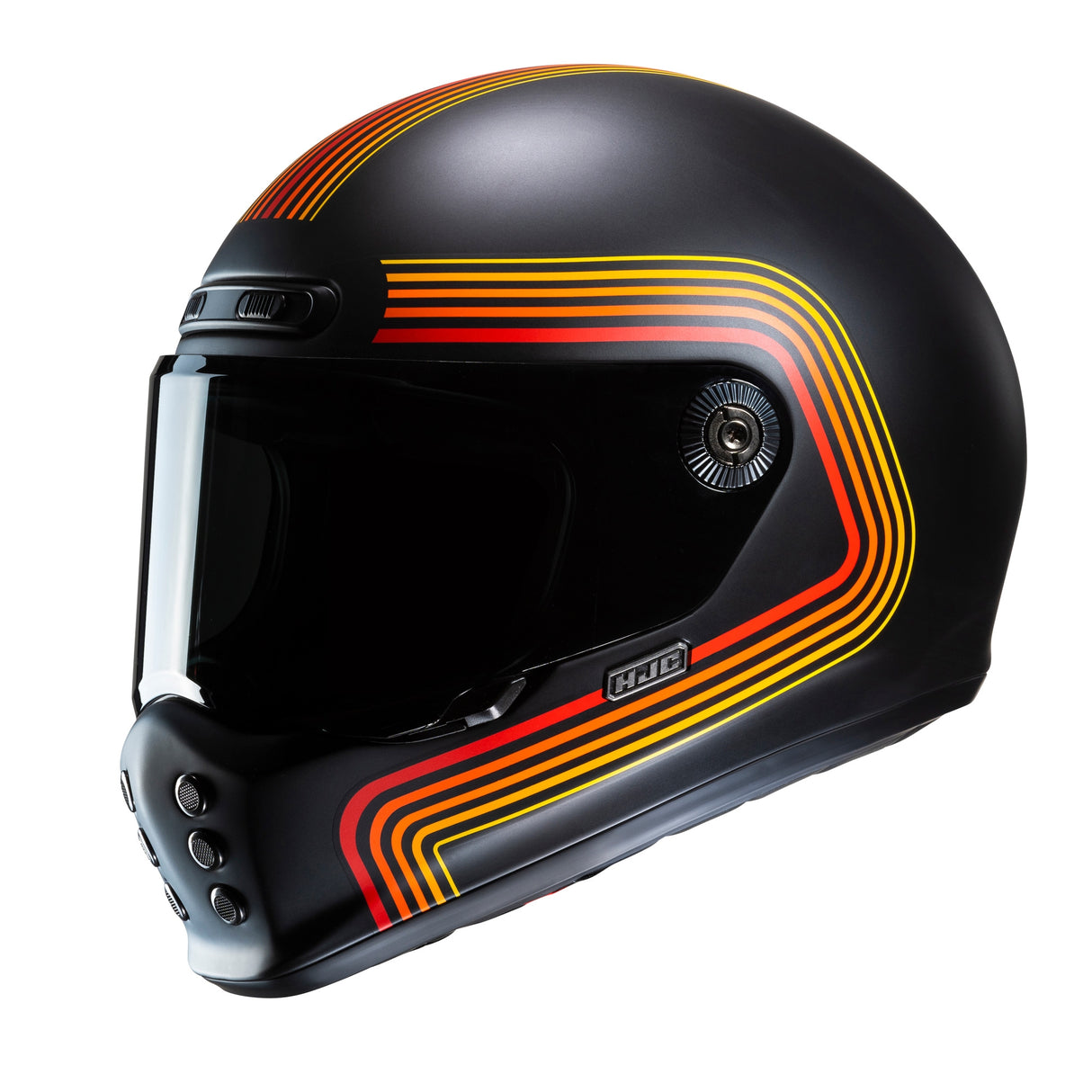 HJC V10 Vintage Retro Fibreglass Full Face Helmet