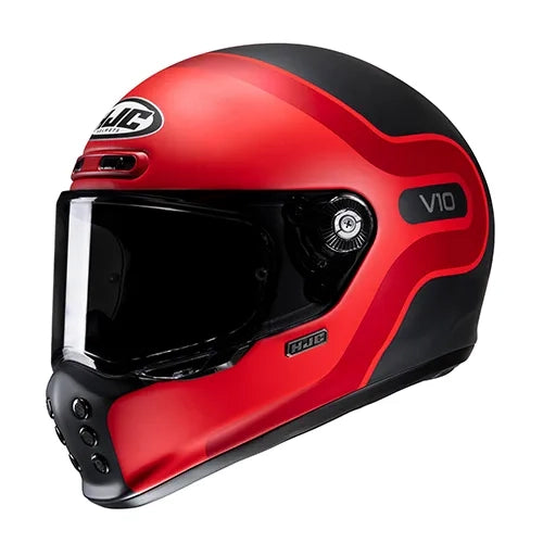 HJC V10 Vintage Retro Fibreglass Full Face Helmet
