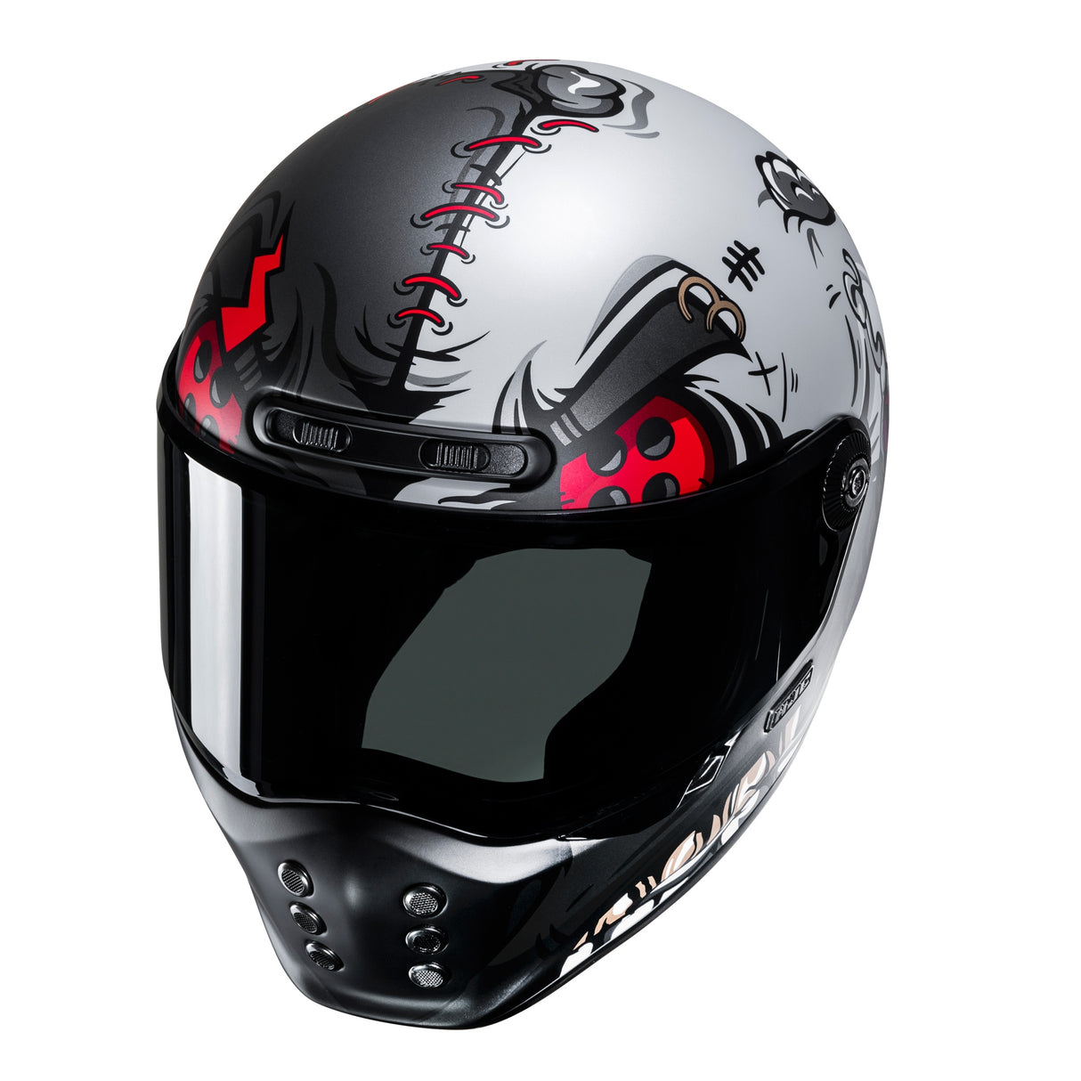HJC V10 Vintage Retro Fibreglass Full Face Helmet