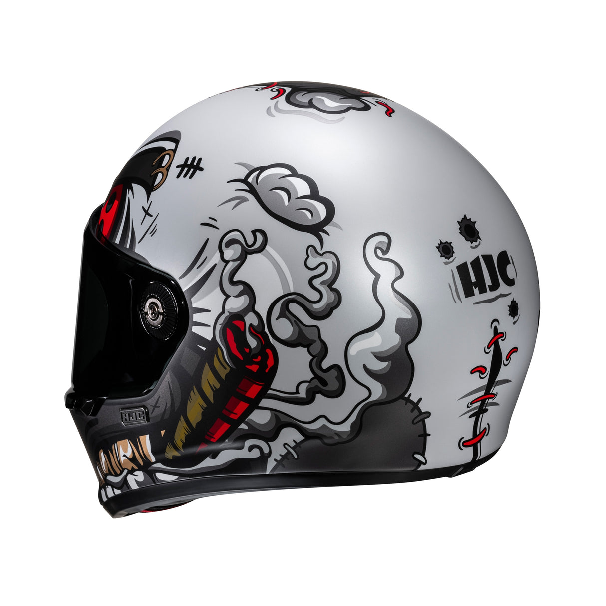 HJC V10 Vintage Retro Fibreglass Full Face Helmet