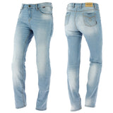 Richa Nora Ladies Aramid Motorcycle Jeans + Knee Armour SW Blue