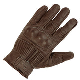 Richa Shadow Retro Leather Motorcycle Gloves - Brown