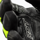 RST Rallye CE Waterproof Gloves - Black / Flo Yellow