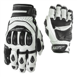 RST Tractech Evo CE Approved Short Mens Glove - White/Black