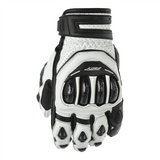RST Tractech Evo CE Approved Short Mens Glove - White/Black