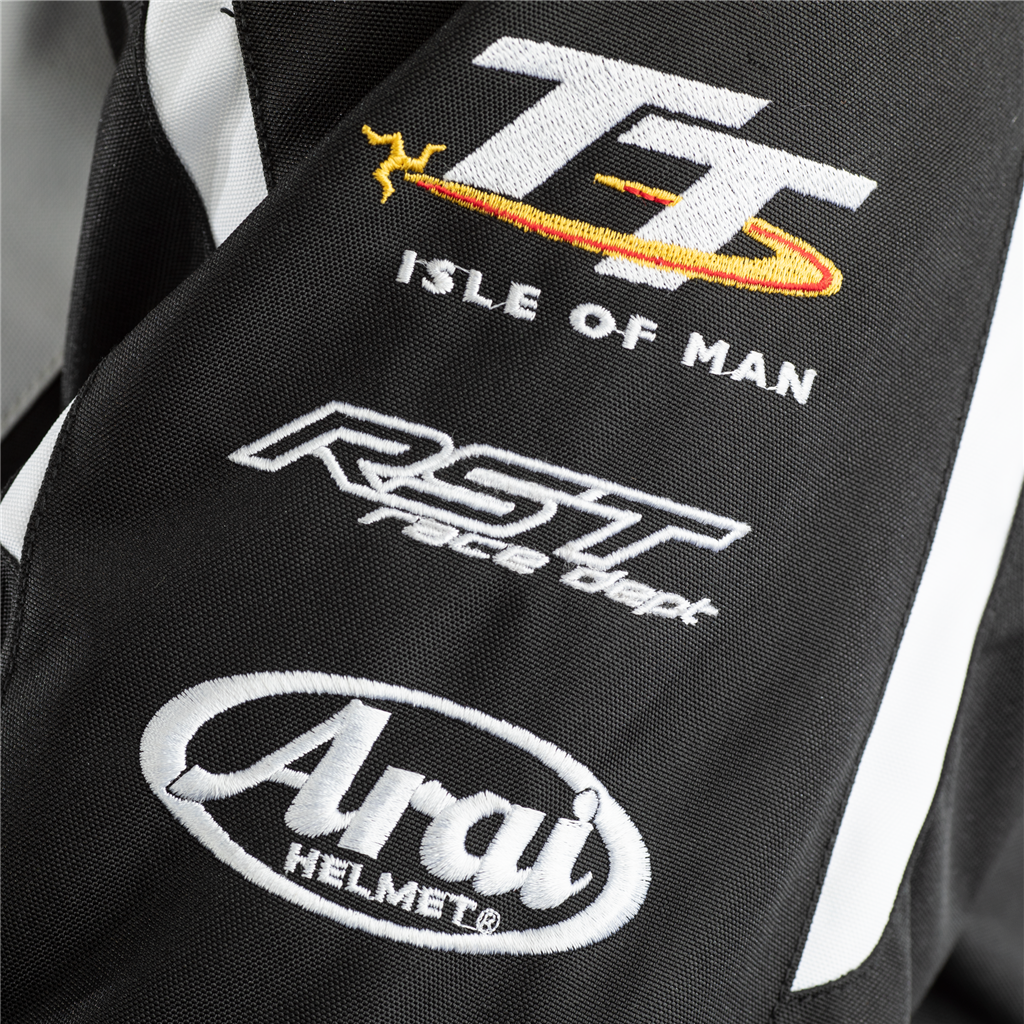 RST IOM TT Team Textile Jacket - Black / White