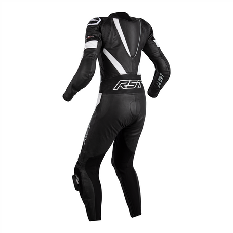 RST TracTech Evo 4 CE Ladies Leather Suit - Black / Black / White