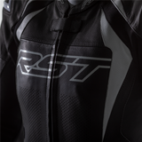 RST TracTech Evo 4 CE Ladies Leather Suit - Black / Black / White
