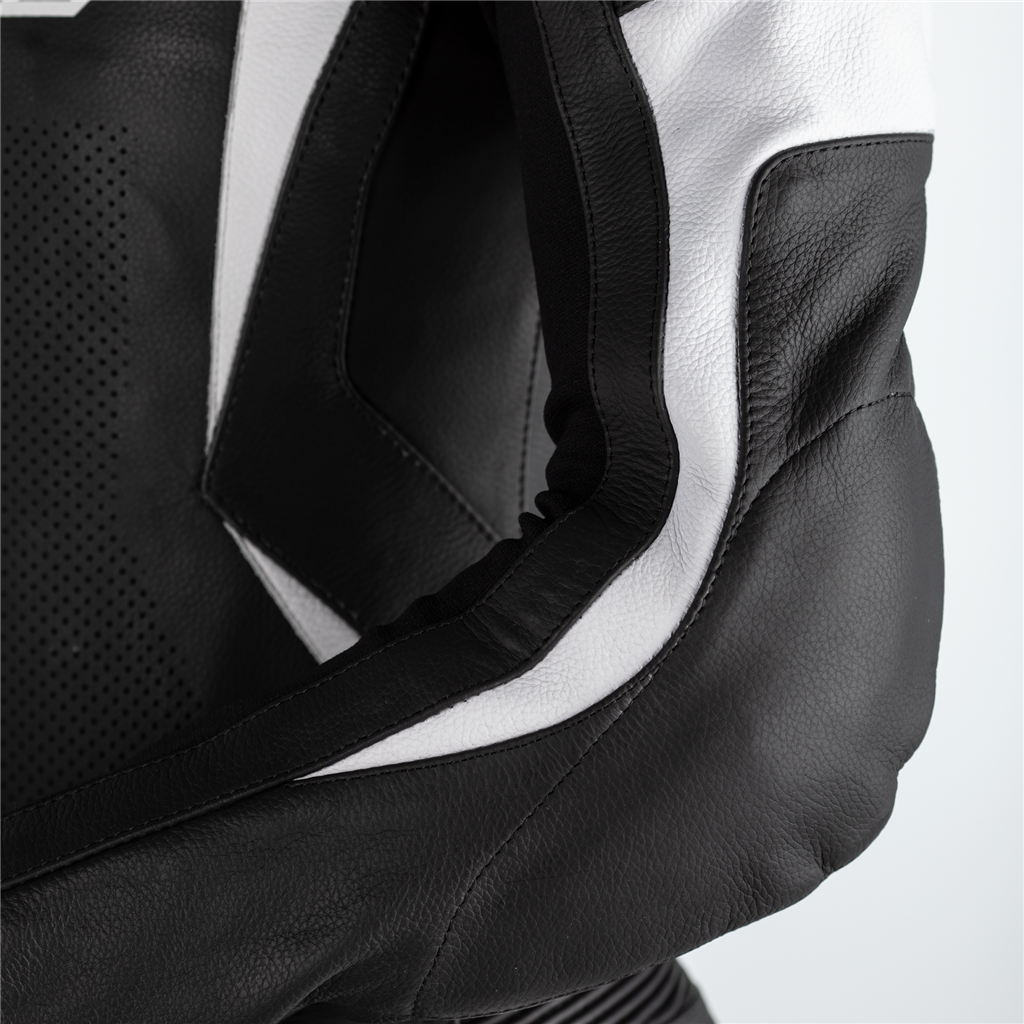 RST TracTech Evo 4 CE Ladies Leather Suit - Black / Black / White