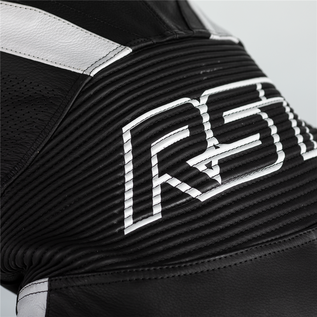 RST TracTech Evo 4 CE Ladies Leather Suit - Black / Black / White