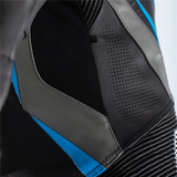 RST TracTech Evo 4 CE Ladies Leather Suit - Black / Grey / Sky Blue
