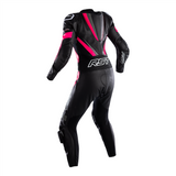 RST TracTech Evo 4 CE Ladies Leather Suit - Black / Grey / Pink