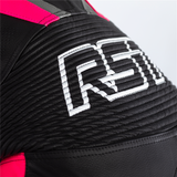 RST TracTech Evo 4 CE Ladies Leather Suit - Black / Grey / Pink