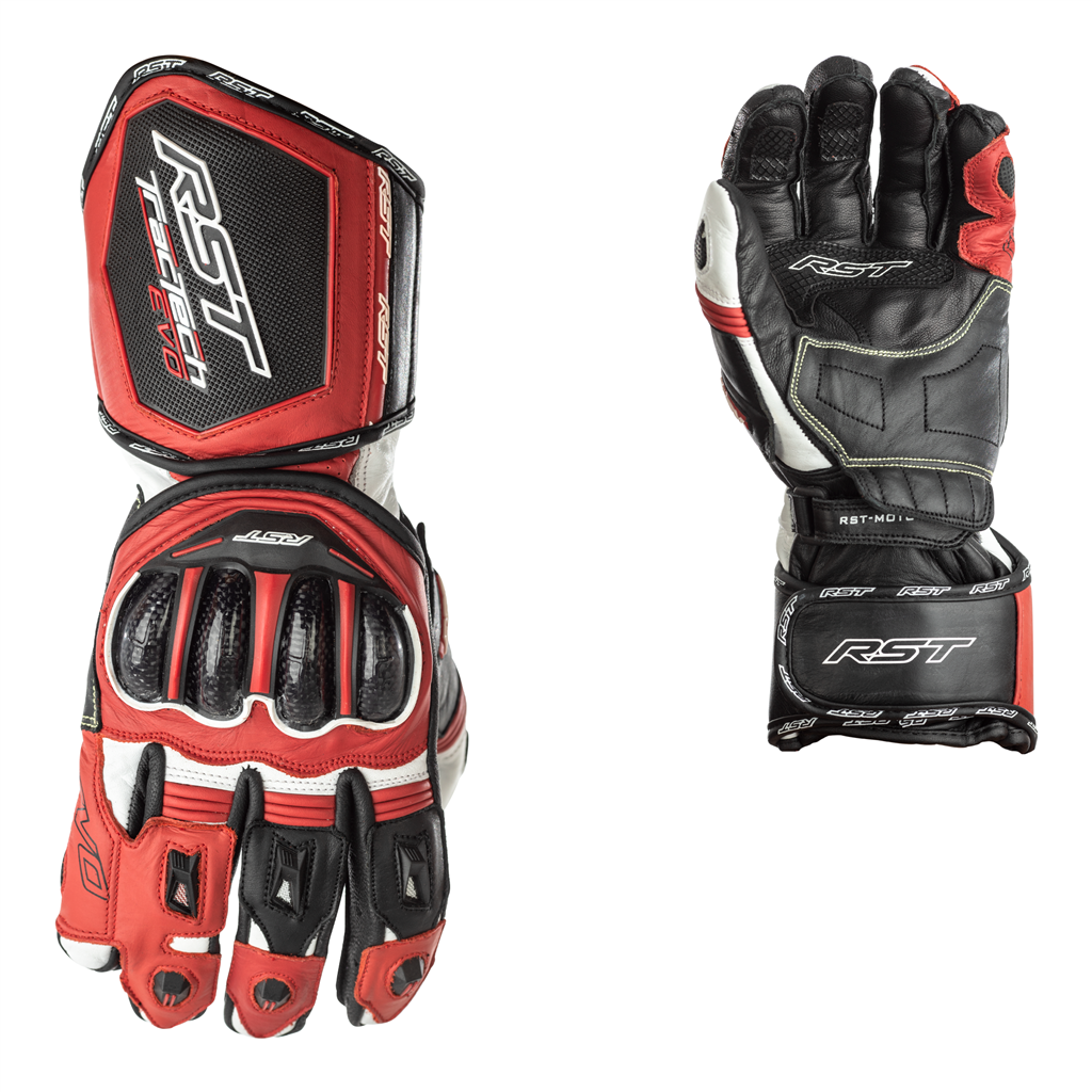 RST TracTech Evo CE Approved Gloves - Red