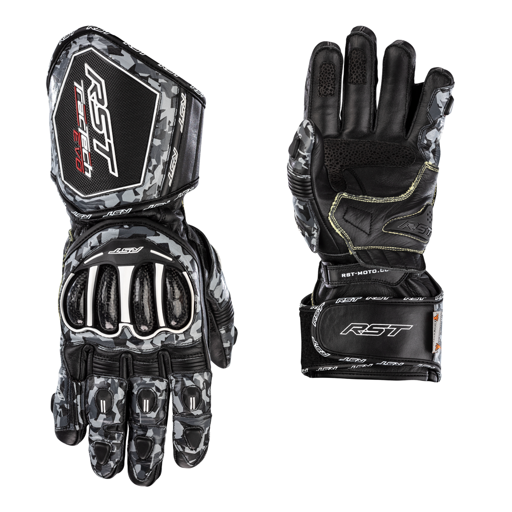 RST Tractech Evo 4 CE Mens Glove - Grey Camo / Black