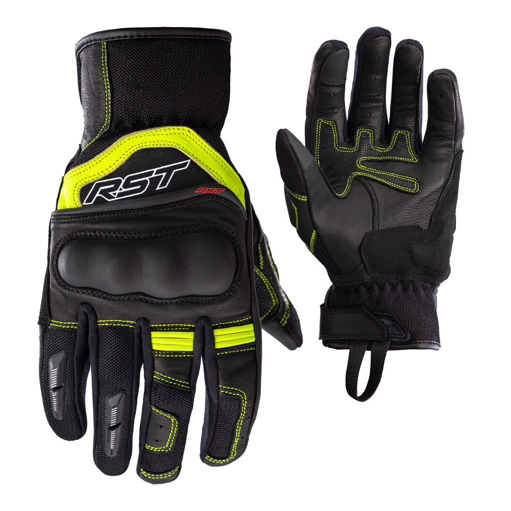 RST Urban Air 3 Mesh CE Mens Glove - Black / Flo Yellow
