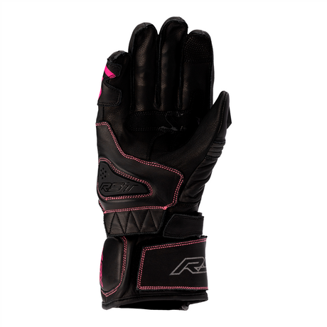 RST S1 CE Sport Ladies Leather Glove - Black / Neon Pink