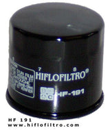 HIFLO HF191 OIL FILTER - Hiflo -  - MSG BIKE GEAR